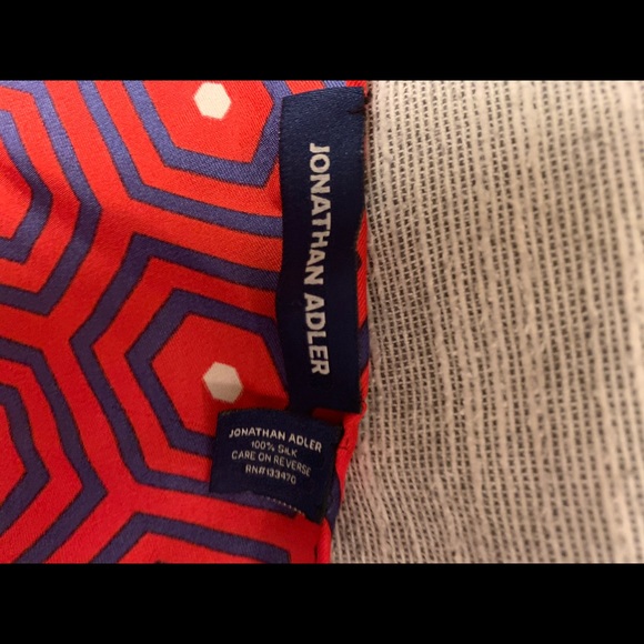 Jonathan Adler 100% silk scarf - Picture 3 of 4